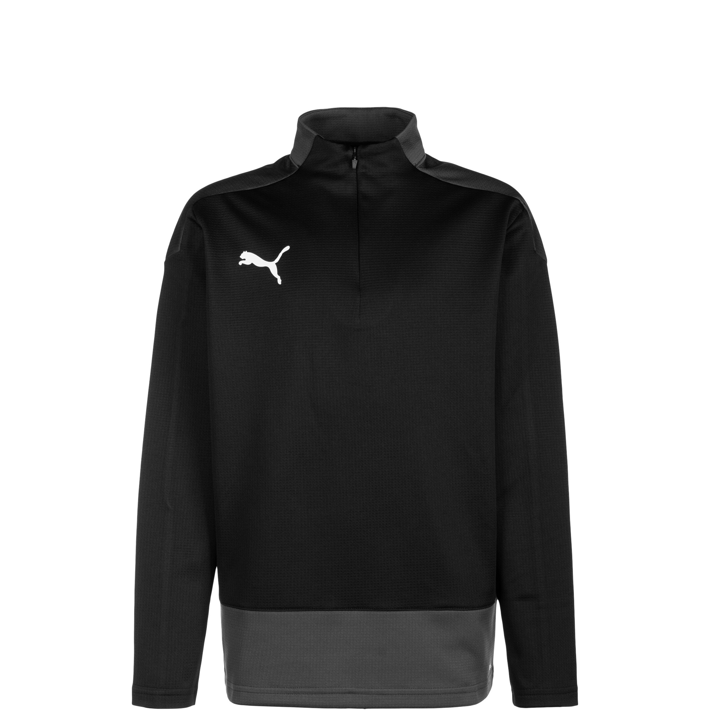 PUMA Sportsweatshirt 'Team Goal 23' in Schwarz: Vorderseite