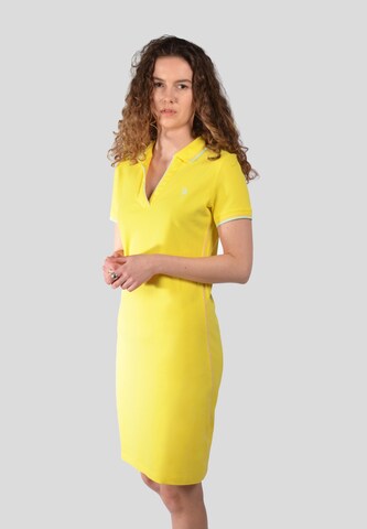 U.S. POLO ASSN. Sommerkleid in Gelb: front