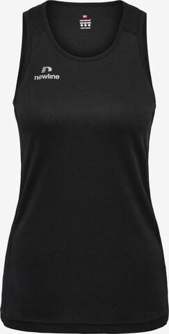 Newline Sports Top in Black: front