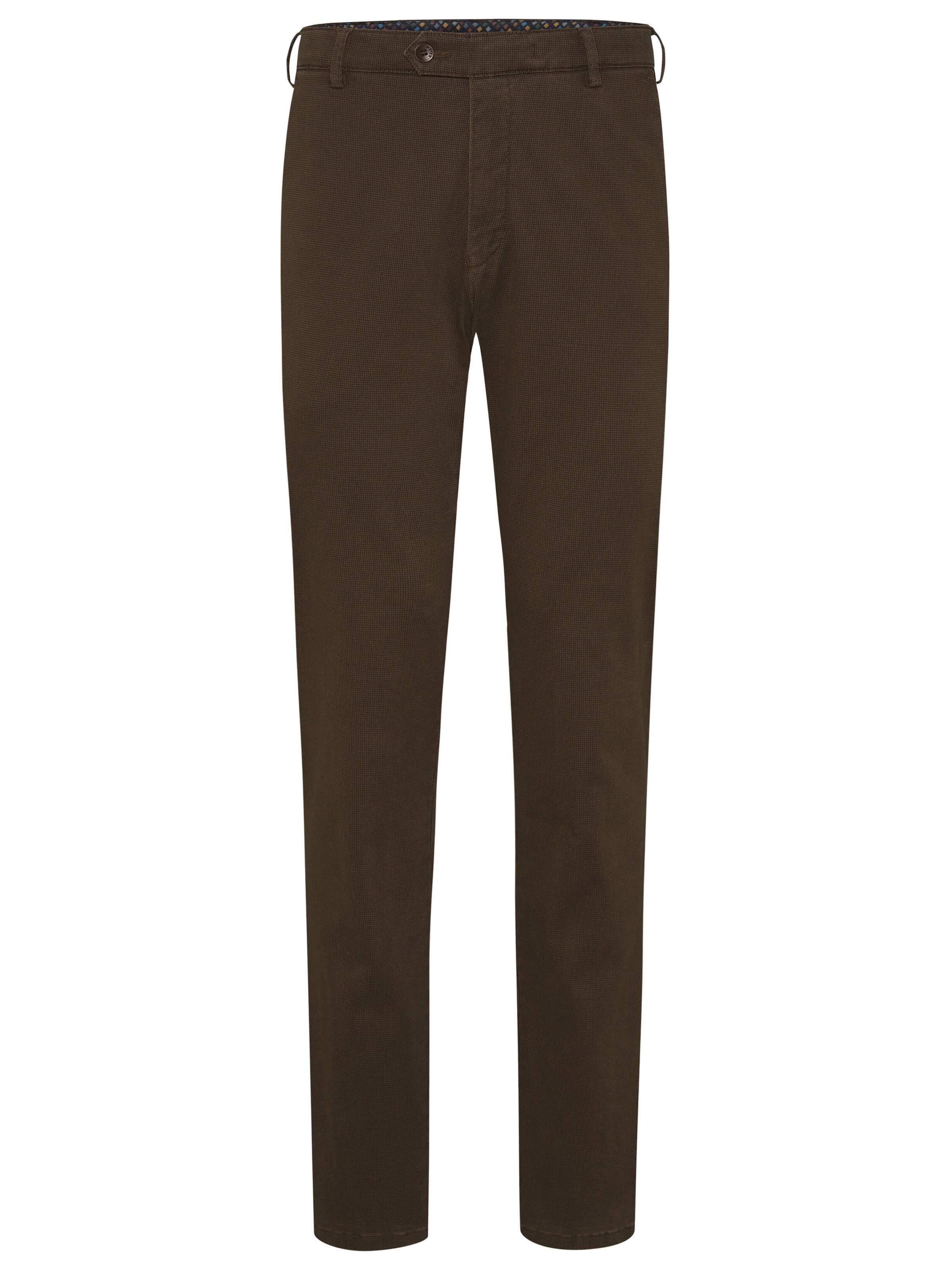MEYER Regular Chinohose 'Rio' in Braun: Vorderseite