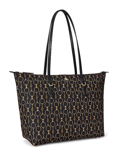 Lauren Ralph Lauren Shopper 'Keaton' in gelb / schwarz / weiß, Produktansicht