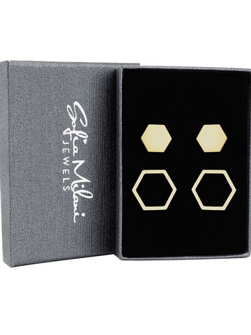 Sofia Milani Ohrringe 'Hexagon'‌‌ in Gold