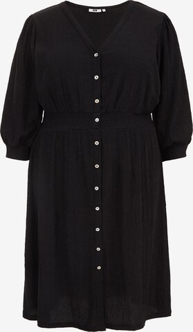 WE Fashion Shirt Dress in Black: front