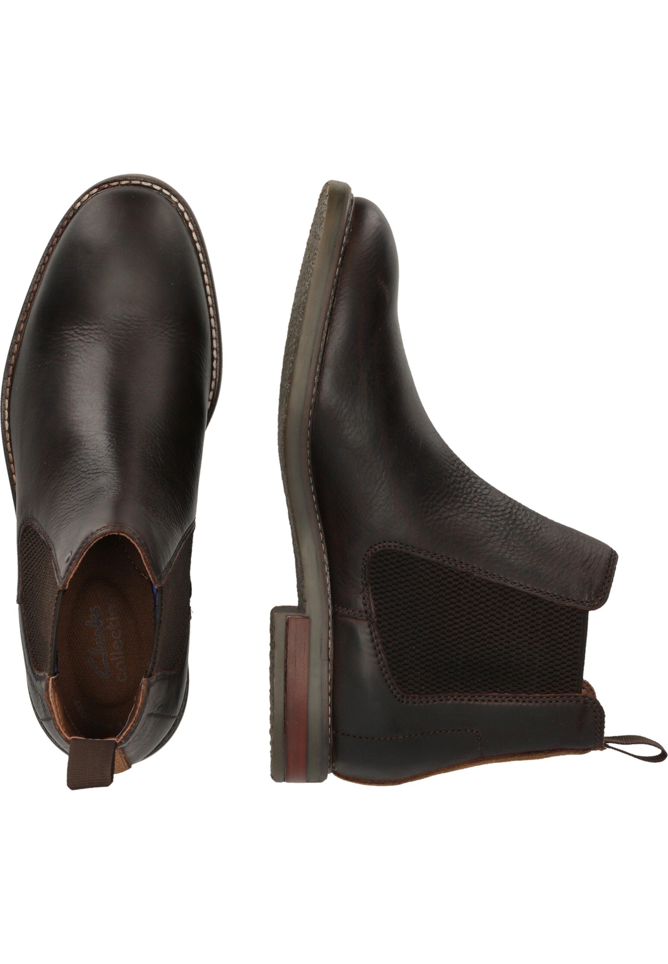 CLARKS Chelsea boots 'Jaxen Easy' in Bruin