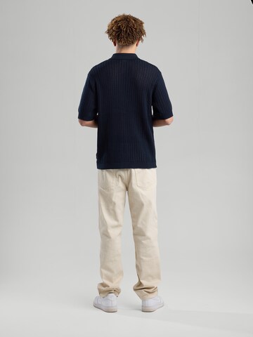 America Today Comfort fit Gebreid vest in Blauw