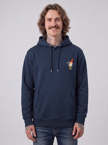 Sweat-shirt 'Gartenzwerg' Watapparel en bleu : devant