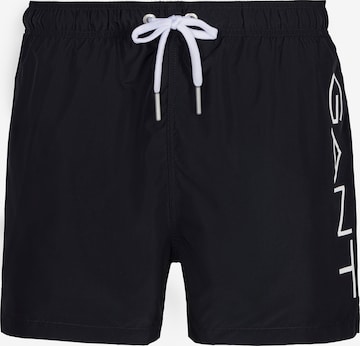 GANT Board Shorts in Black: front