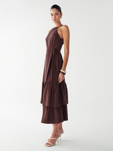 Willa Dress 'LOU TIERED' in Brown