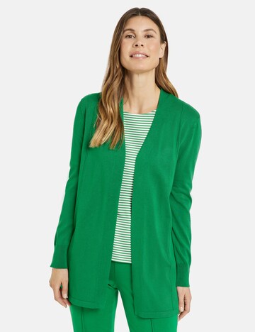 GERRY WEBER Knit Cardigan in Green: front