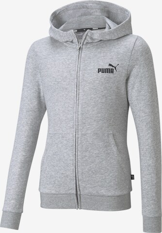 PUMA Sweatjacke 'Essentials' in Grau: predná strana