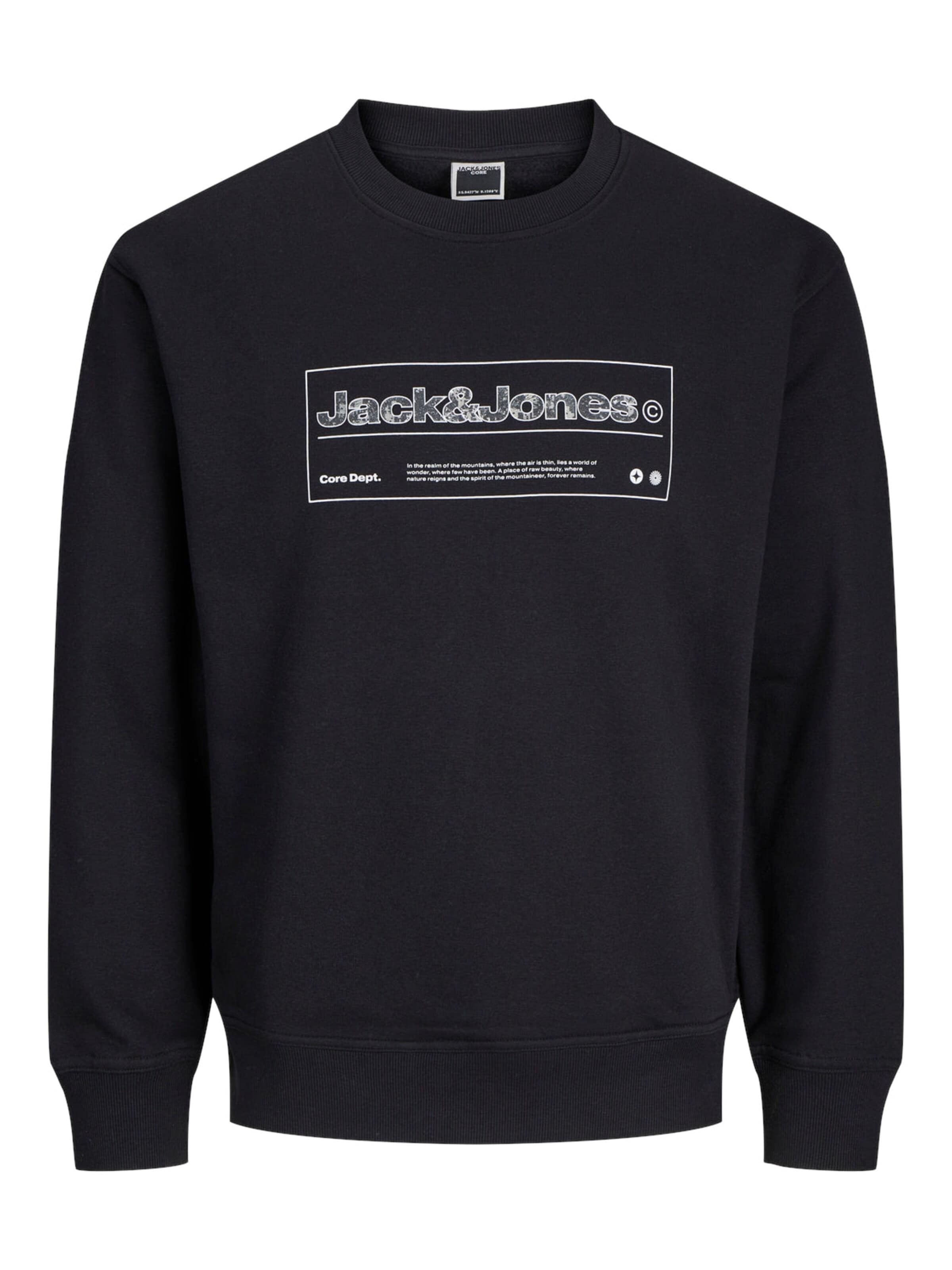JACK & JONES Sweatshirt‌‌‌‌‌ in Schwarz: Vorderseite