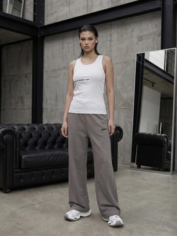 QWX2 - Pierna ancha Pantalón 'Urban' en gris