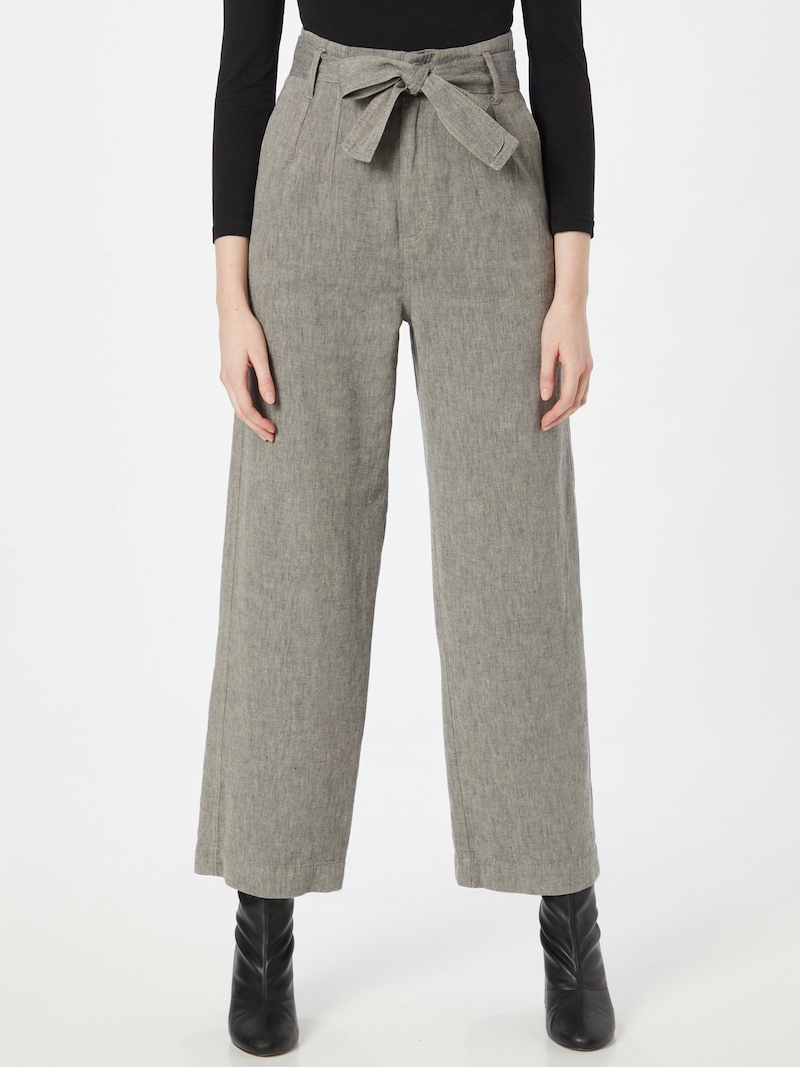 Women Clothing InWear Wide leg pants Mottled Grey