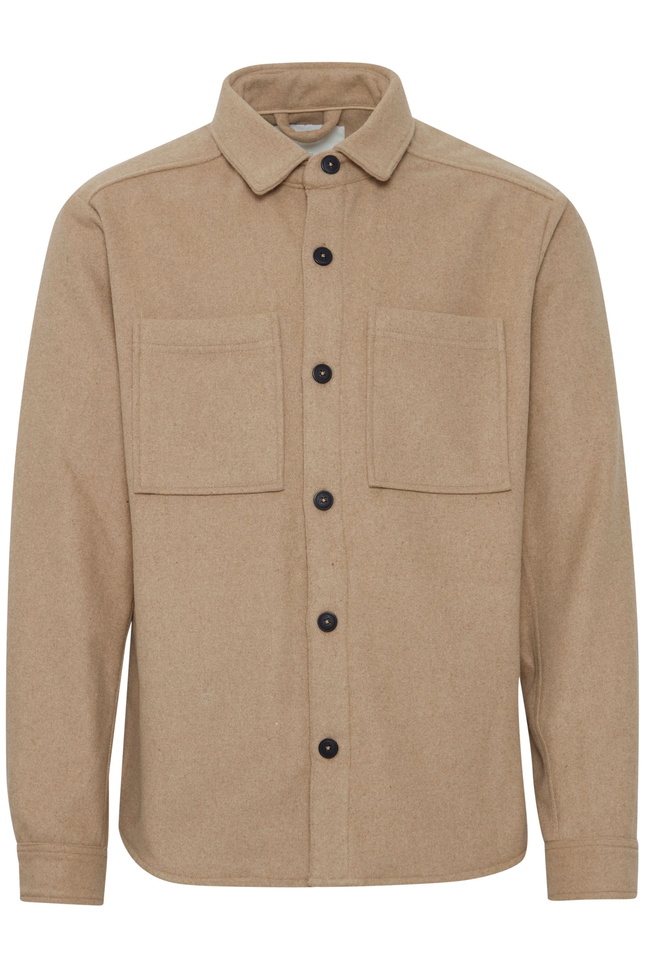 !Solid Regular fit Overhemd 'Tam' in Beige: voorkant
