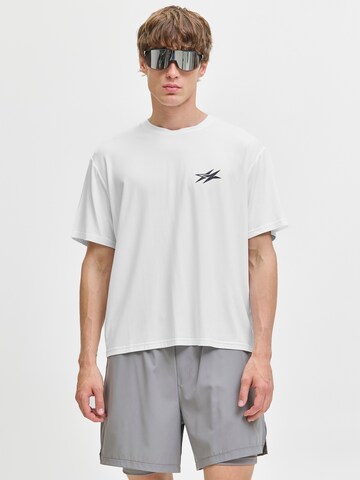 balta JACK & JONES Marškinėliai 'JCOCNZ BERLIN': priekis