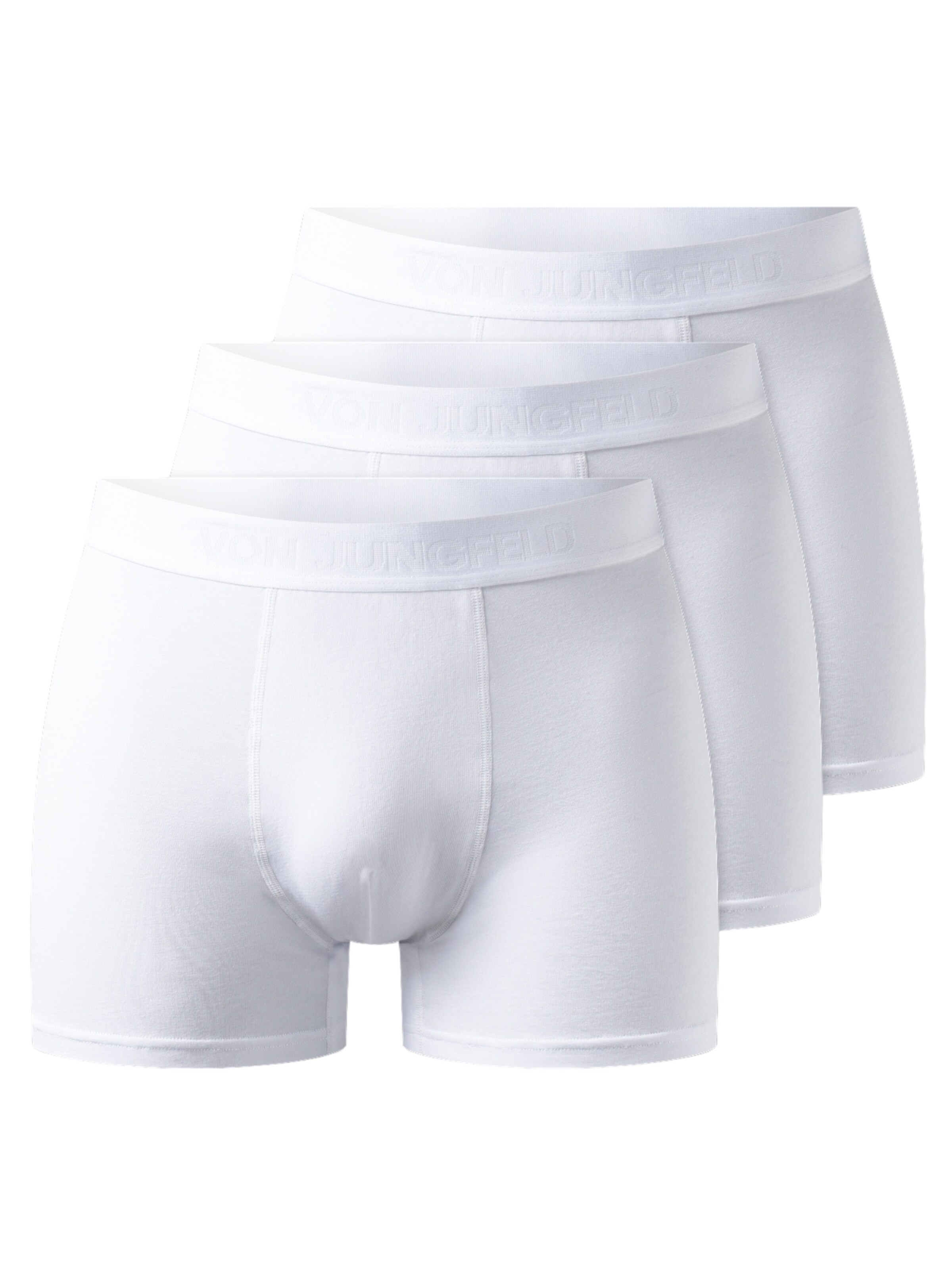 Von Jungfeld Boxer shorts 'BRIEFS' in White: front