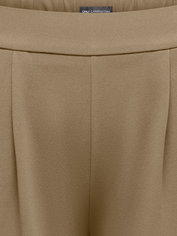 ONLY Carmakoma Wide Leg Bukser med lægfolder i beige