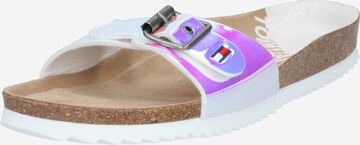 Tommy Jeans Mules in Silver: front