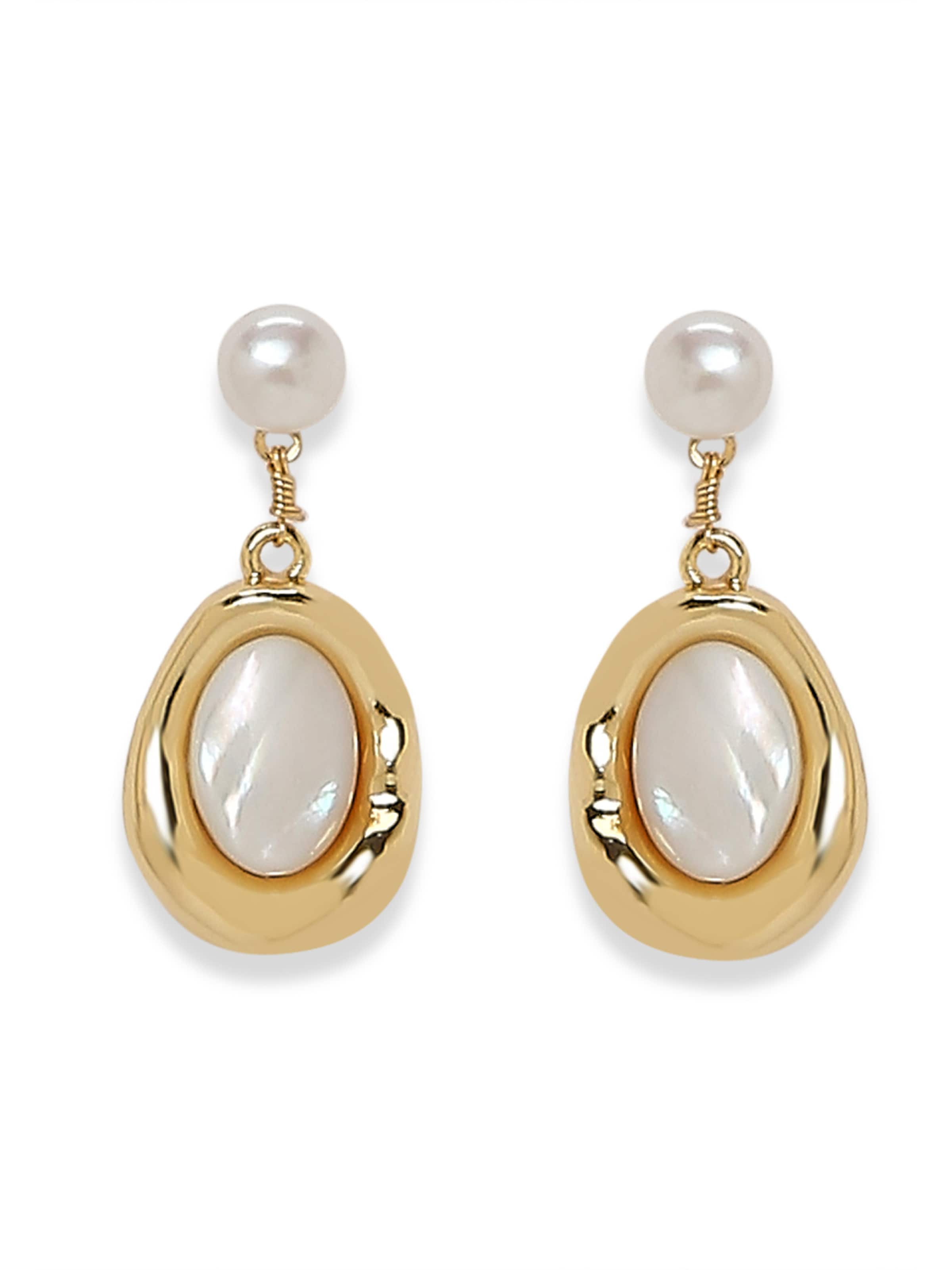 MISH Ohrringe 'Inaaya' in Gold: Vorderseite