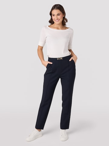 Quiosque - Slimfit Pantalón de pinzas en azul