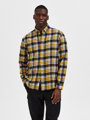 SELECTED HOMME Klasický střih Košile 'Rand' – žlutá: přední strana