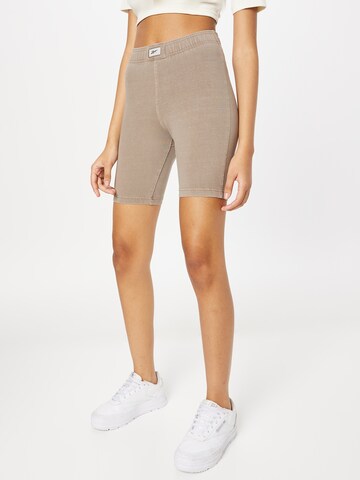 Reebok Skinny Leggings in Grijs: voorkant