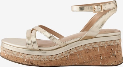 Next Riemensandale in gold, Produktansicht