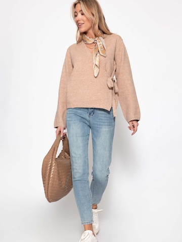 SASSYCLASSY Knit cardigan in Brown