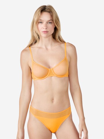 ETAM T-Shirt BH 'Pure Mesh' in Gelb