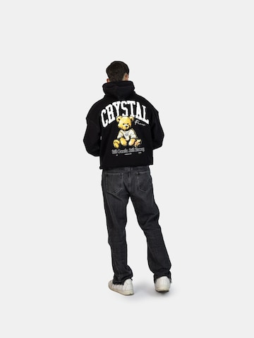 Crystal Paris Sweatshirt 'Gentle' in Zwart