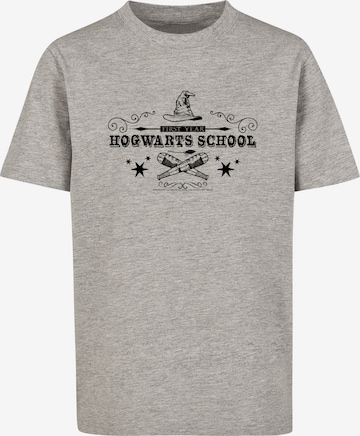 T-Shirt 'Harry Potter Hogwarts First Year' F4NT4STIC en gris : devant