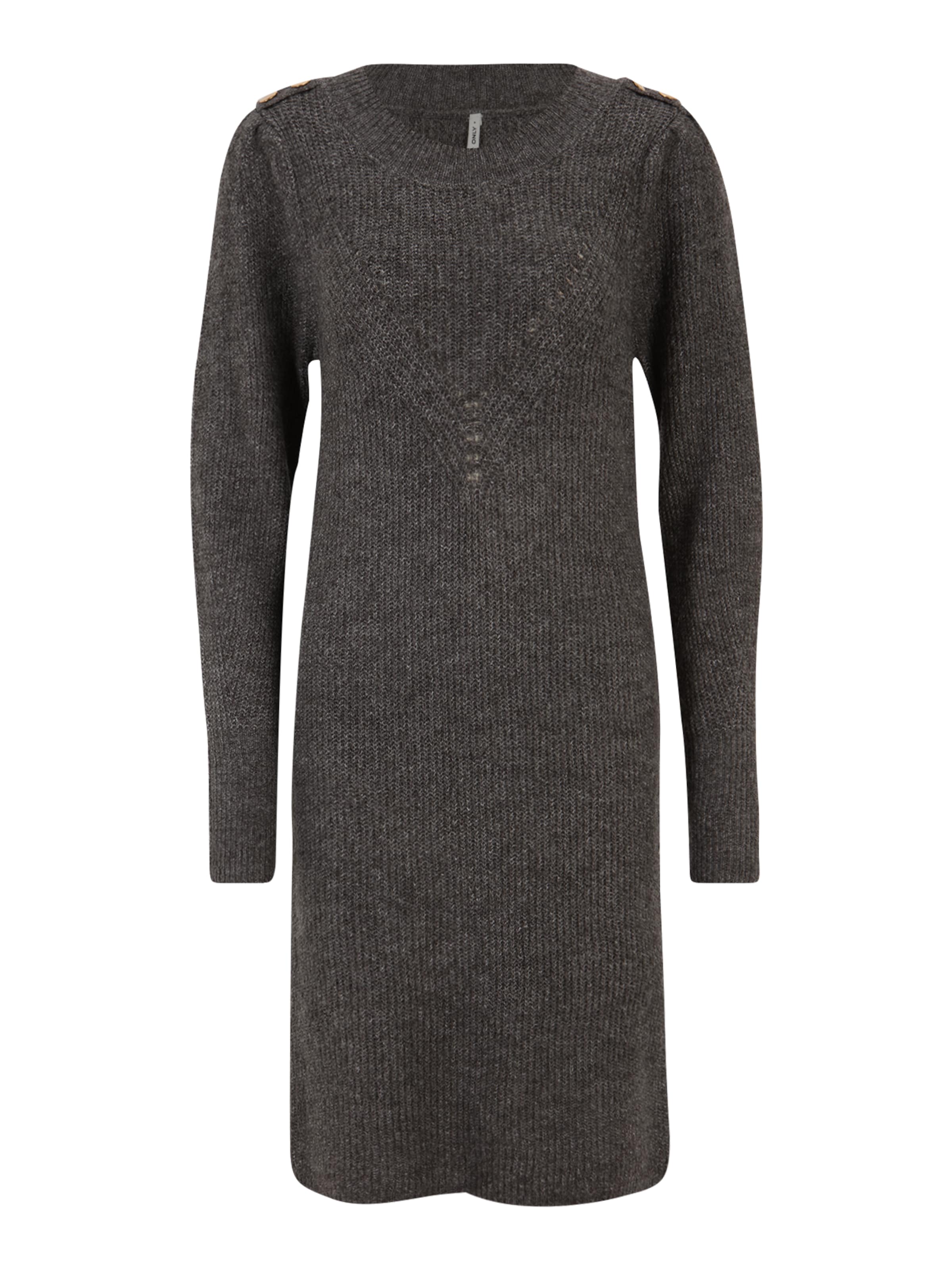 Only Tall Strikkjole 'CYRUS' i grå: forside