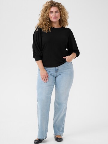 KAFFE CURVE - Blusa 'KCIvena' en negro