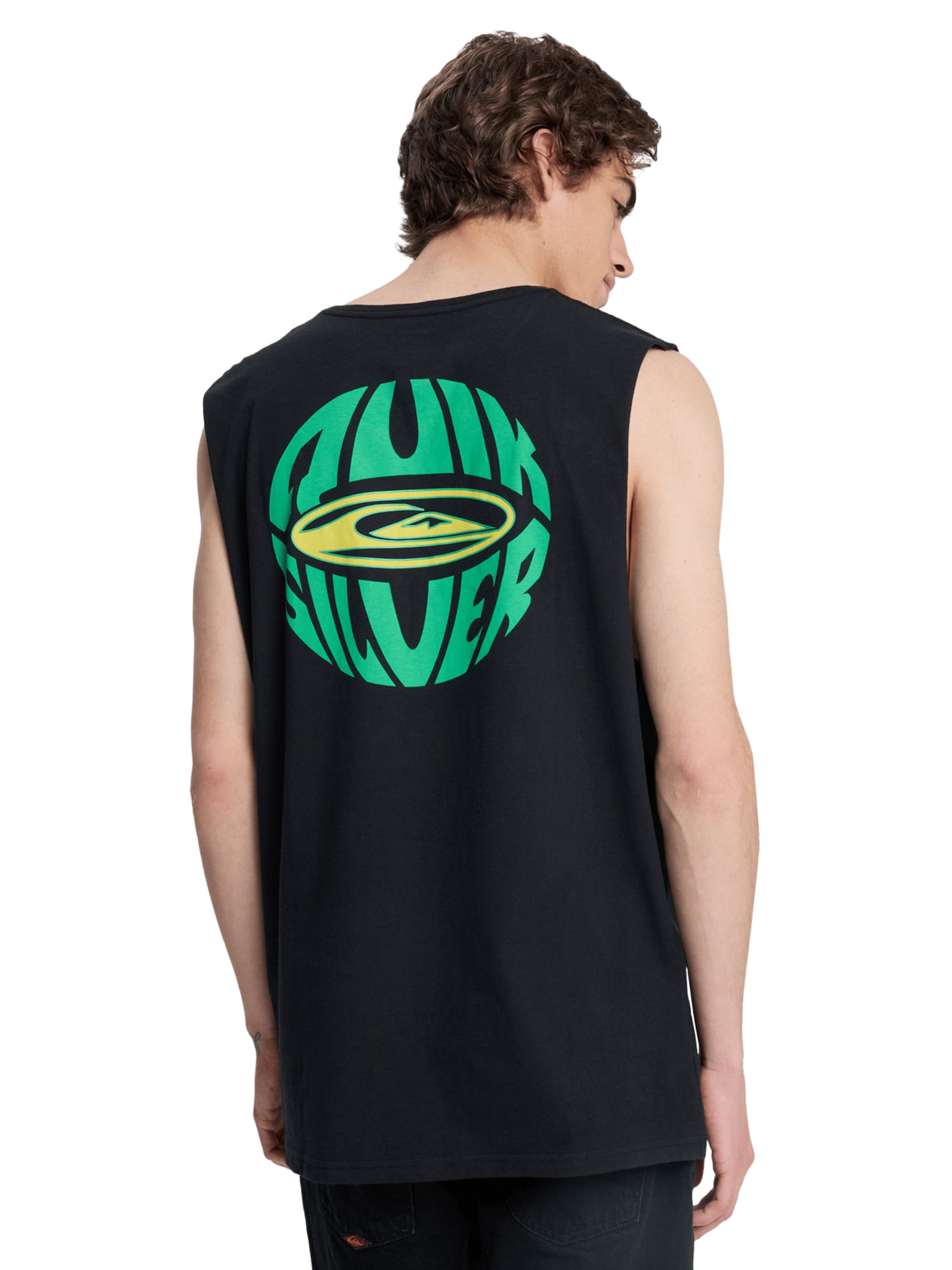 QUIKSILVER Toiminnallinen paita 'EV Quikglobe Muscle' värissä musta