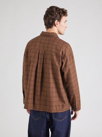 JACK & JONES Comfort fit Button Up Shirt 'JPRBLAMADISON' in Brown