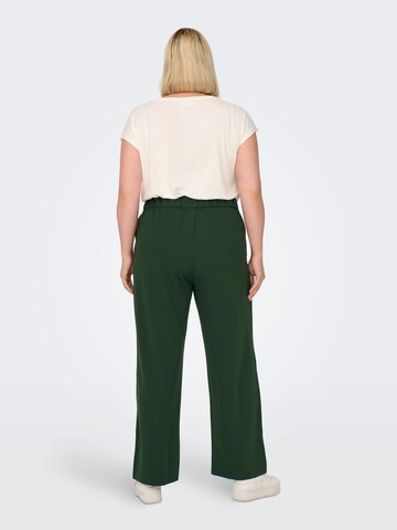 ONLY Carmakoma Wide leg Pleat-front trousers in Green