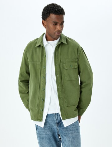 Koton Between-Season Jacket in Green