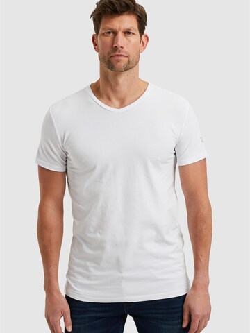 PME Legend Onderhemd '2-pack basic T-shirts with V-neck' in Wit: voorkant