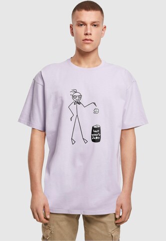 T-Shirt 'Last Year' Merchcode en violet : devant