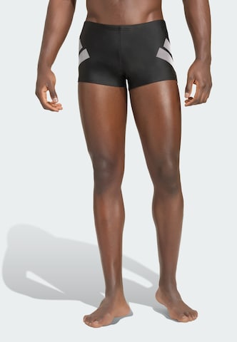 ADIDAS PERFORMANCE Sportzwembroek 'Big Bars' in Zwart: voorkant