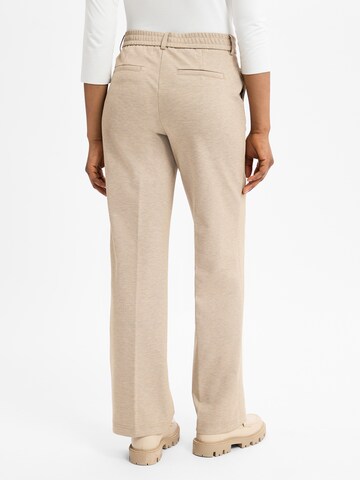 OPUS Regular Pleat-Front Pants 'Mauno City' in Beige