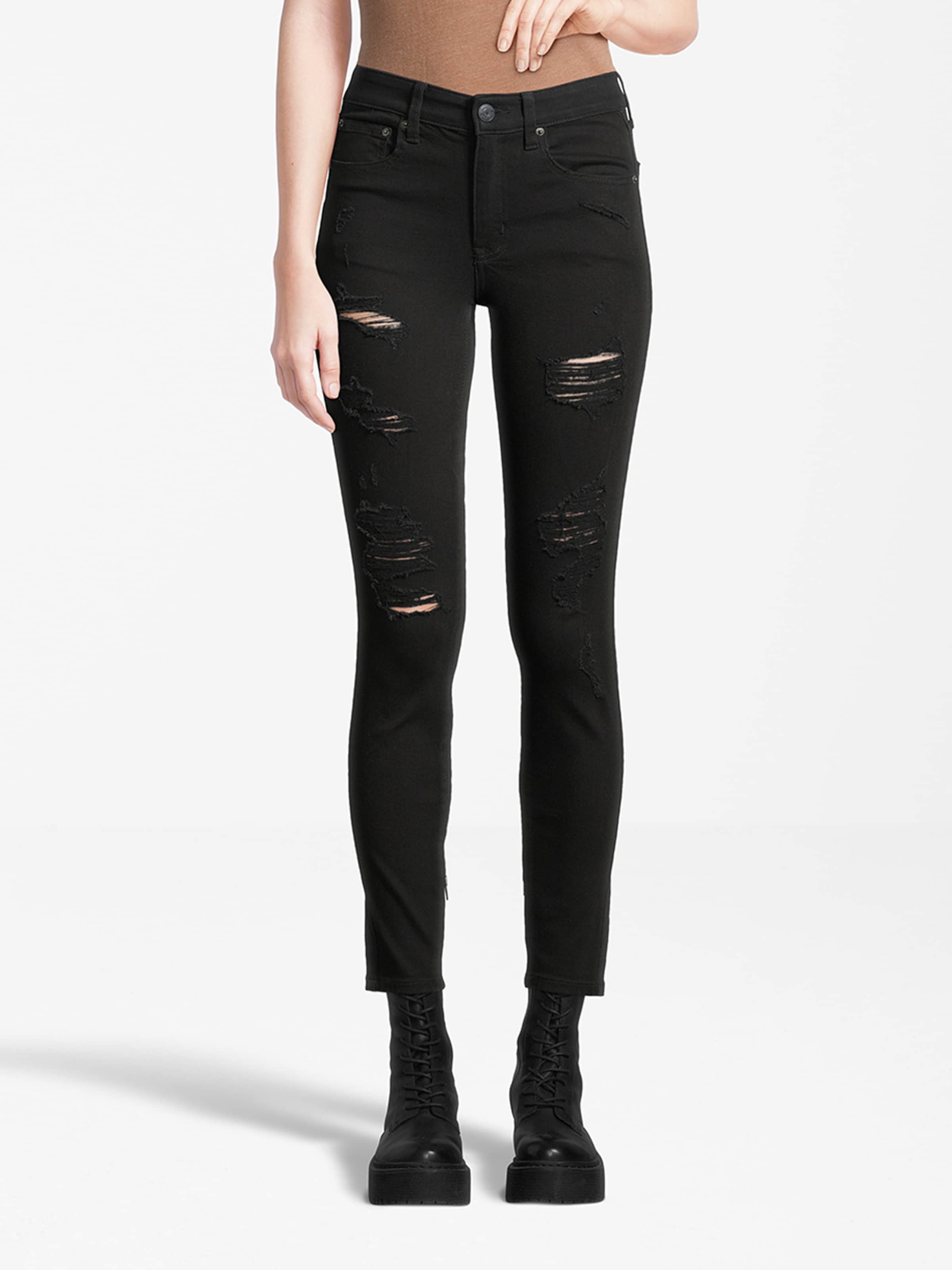 Jeans Aeropostale Skinny Flare Déchiré - Taille 9/10 Juniors, Occasion En Très Bon état