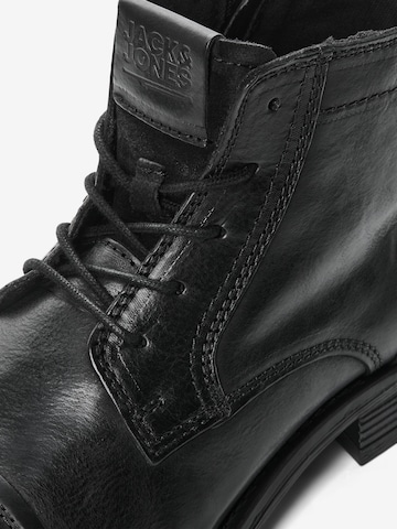 JACK & JONES Lace-Up Boots 'Russel' in Black
