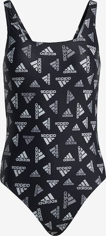 ADIDAS SPORTSWEAR Active Swimsuit in Black: front