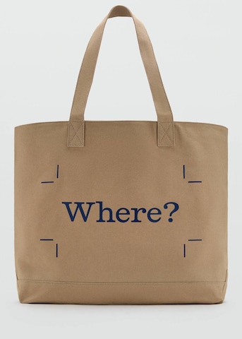 MANGO MAN Tasche in Beige