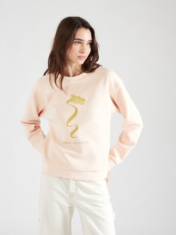 ARMANI EXCHANGE Sweatshirt in Pink: predná strana