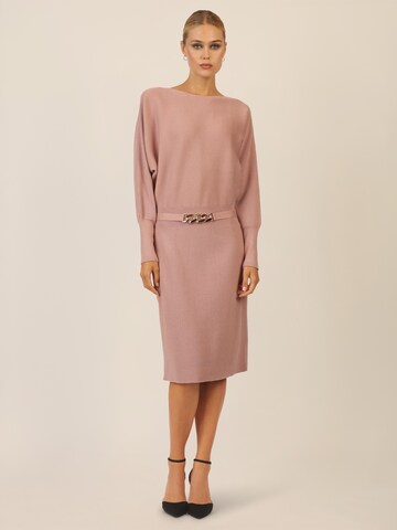 APART Knitted dress in Beige