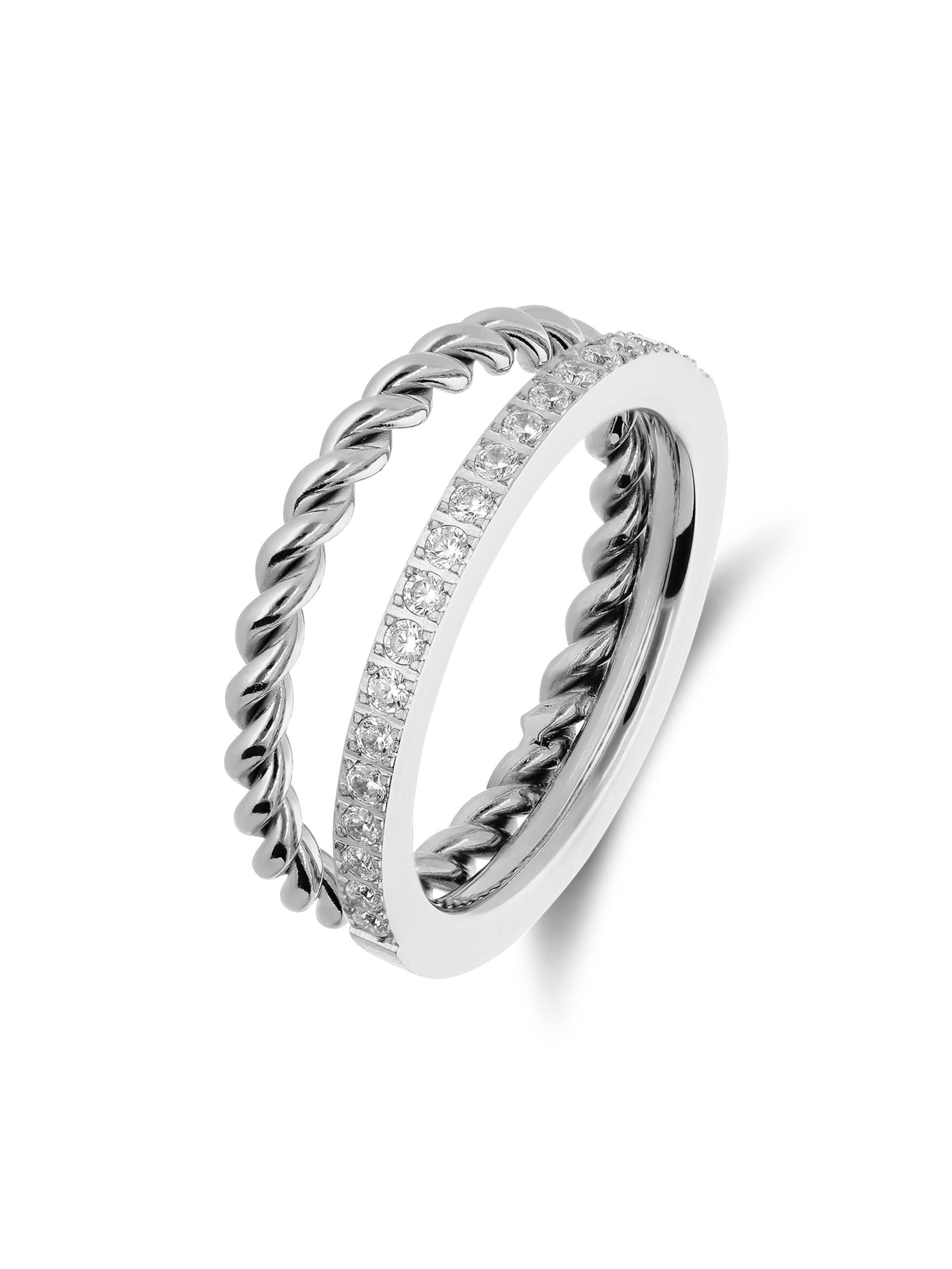 Lucardi Ring in Zilver: voorkant