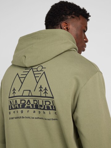 NAPAPIJRI Sweatshirt 'FABER' i grön