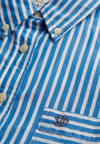 Superdry & Co Bluse 'Poplin' in Blau